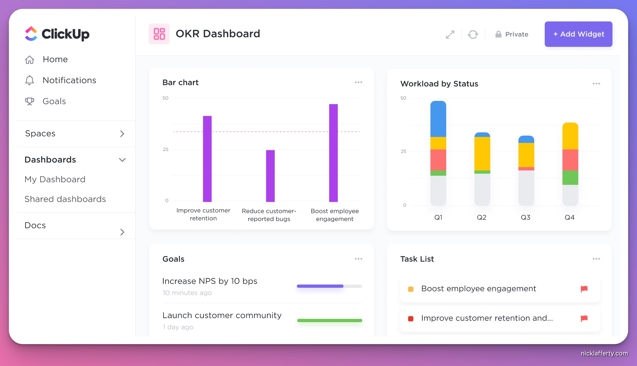 ClickUP OKR Template