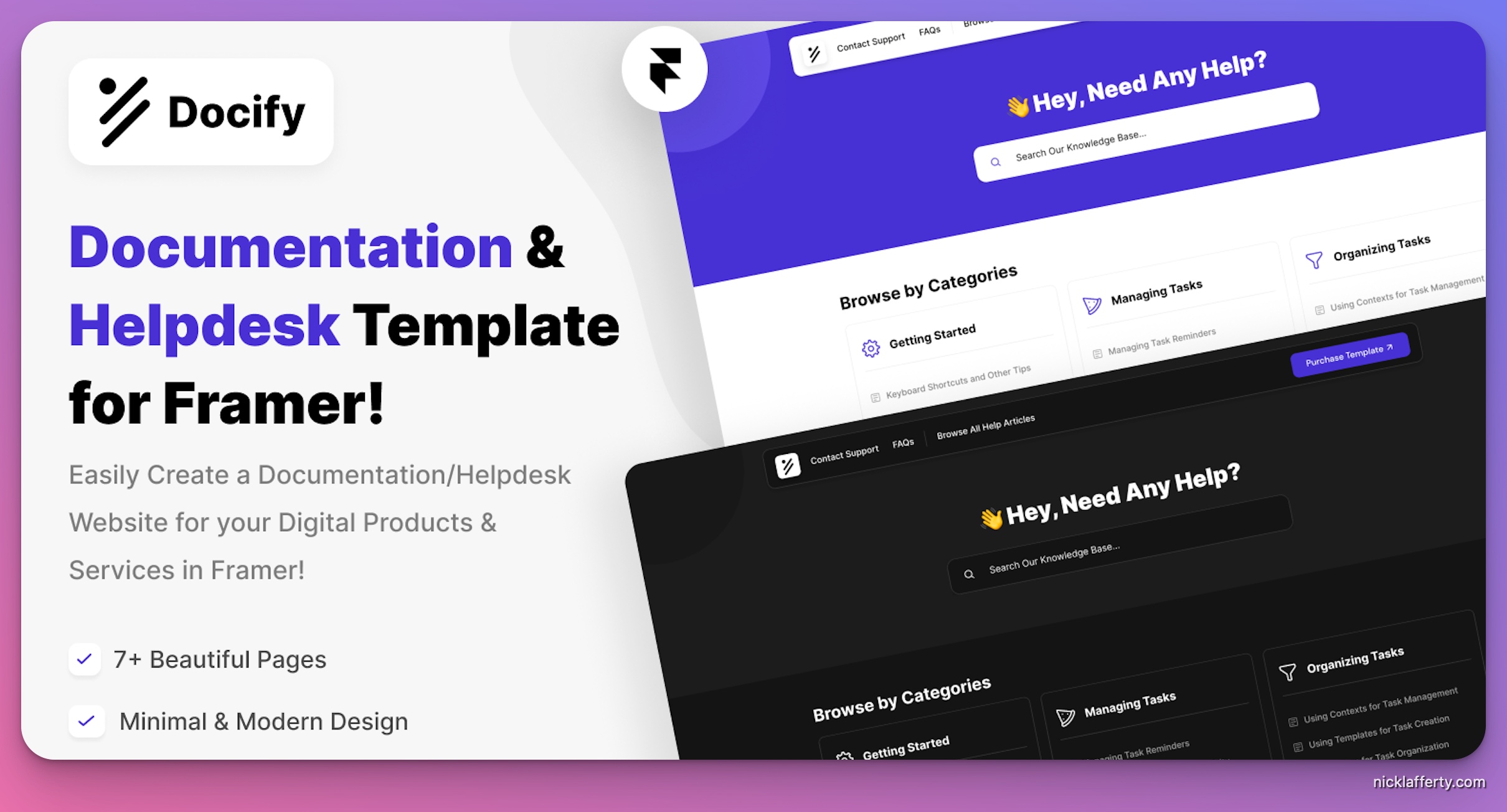 Framer Docify Template