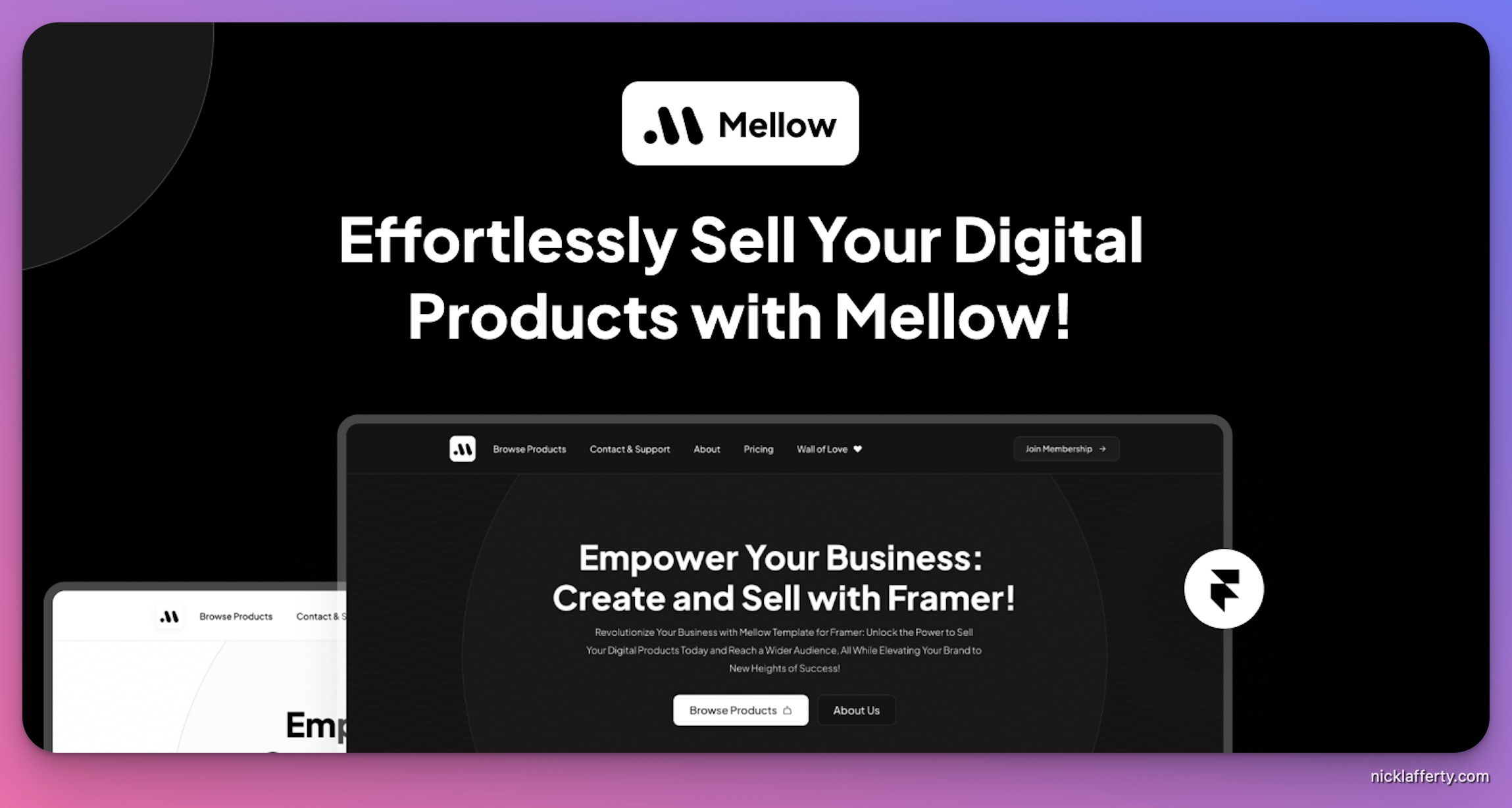 Framer Mellow Template