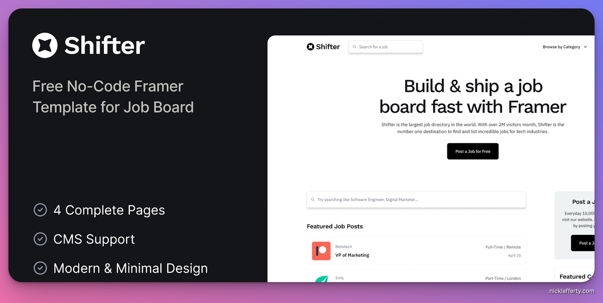 Framer Shifter Template