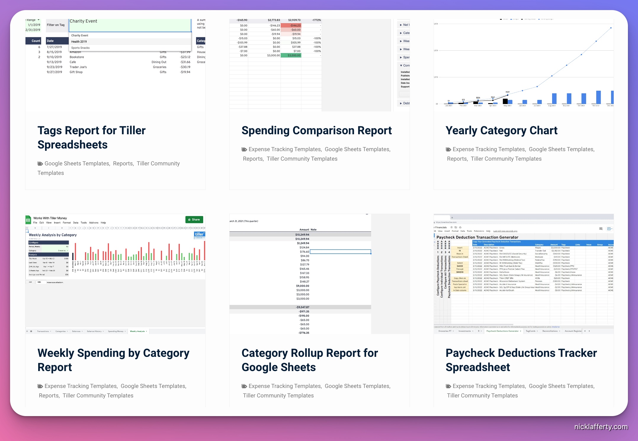 Tiller Template Screenshot