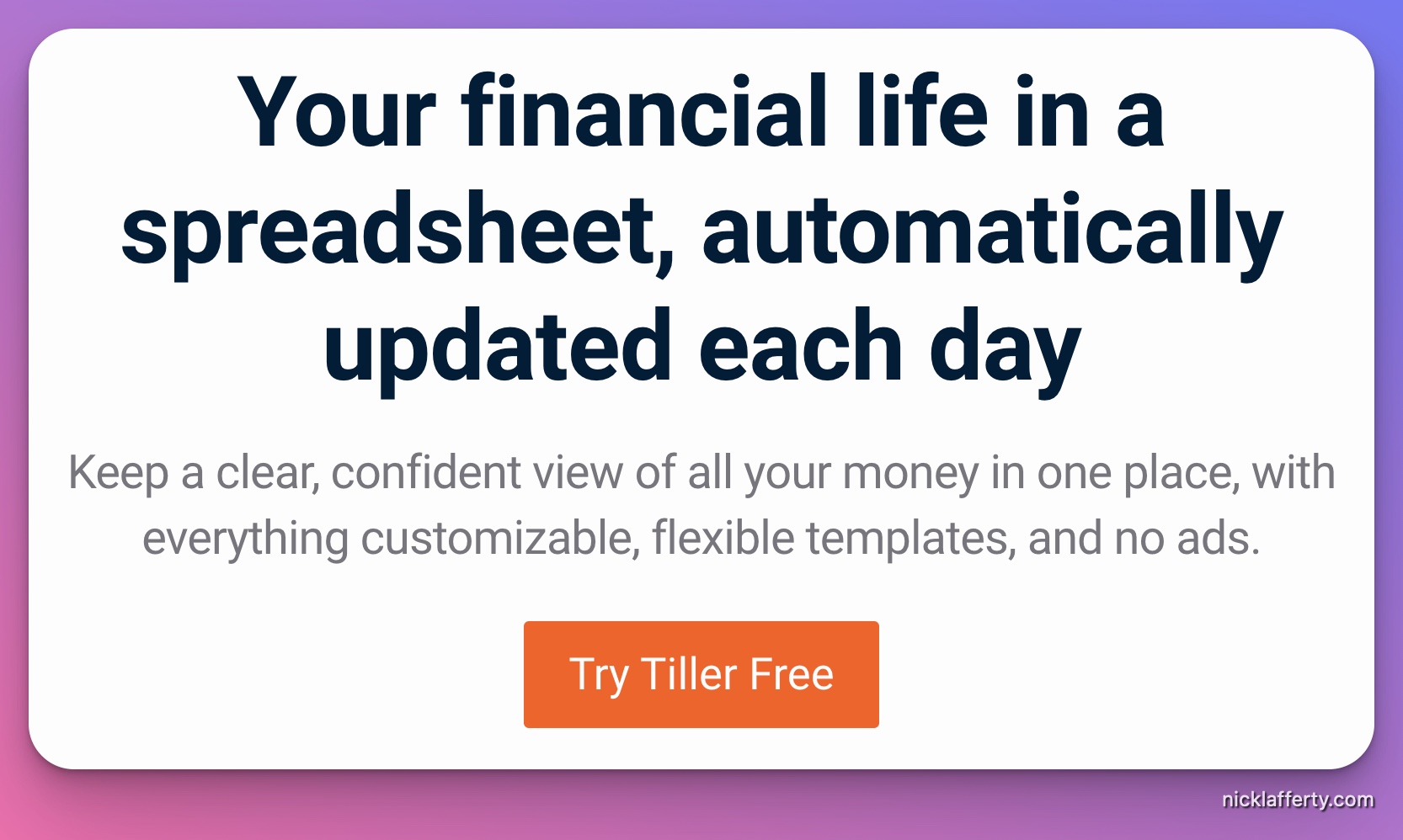 Tiller Website Review